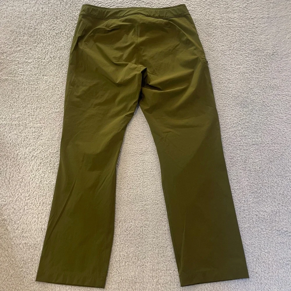 Arc'teryx Lefroy Hiking Pants Mens 34x30 Green Belted Nylon Lightweight